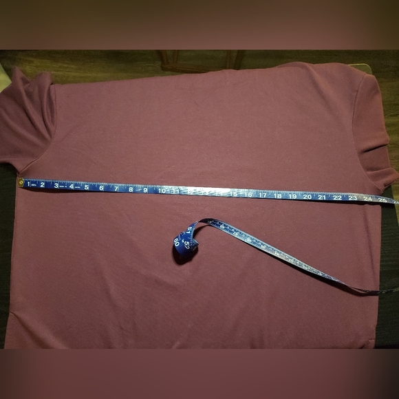 Terra & Sky Top Bundle Purple Quarter Sleeve Tee & Black Flowy Tank Plus Size 0X - Picture 6 of 15